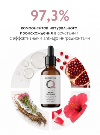 SIBIRBOTANIQ АНТИВОЗРАСТНАЯ ПЕПТИДНАЯ СЫВОРОТКА ДЛЯ ЛИЦА, ШЕИ И ДЕКОЛЬТЕ ИНТЕНСИВНЫЙ ANTI AGE, 50 ml