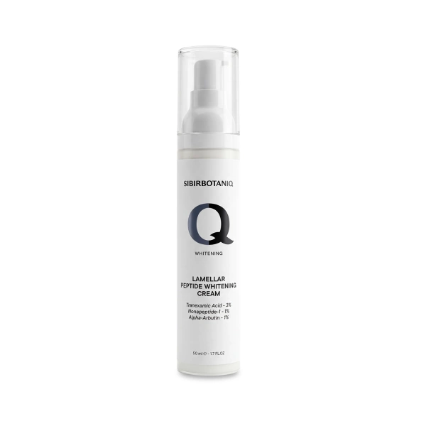 SIBIRBOTANIQ ПЕПТИДНЫЙ ОТБЕЛИВАЮЩИЙ КРЕМ ДЛЯ ЛИЦА И ТЕЛА, 50 ml