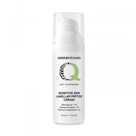SIBIRBOTANIQ НАТУРАЛЬНЫЙ КРЕМ ДЛЯ ЛИЦА ANTI COUPEROSE С ПЕПТИДАМИ (АНТИ КУПЕРОЗ), 50 ml